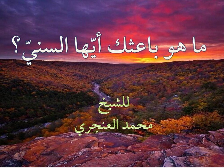 اضغط على الصورة لعرض أكبر. 

الإسم:	ما هو باعثك أيّها السنيّ؟.jpg 
مشاهدات:	1 
الحجم:	154.7 كيلوبايت 
الهوية:	200288